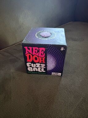 NEW IN BOX! Nee Doh Fuzz Ball  - Purple